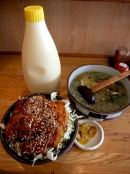藤沢名物里のうどん石川店@湘南ライフタウンのバラ丼セットマヨネーズ