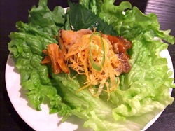 藤沢の韓国料理豚まるのサムギョプサル