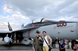 厚木基地スーパーホーネットEA-18G グラウラー