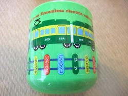江ノ電グッズのプラカップ