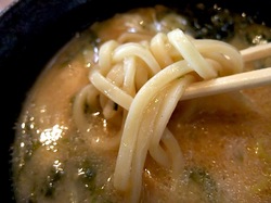 つけ麺&味噌ラーメンの大正麺業@寒川の太ストレート麺