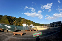 宮ヶ瀬ダムの紅葉と観光放流