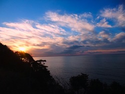 江ノ島頂上からの初日の出