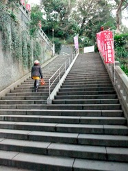 江島神社辺津宮への階段