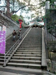 江島神社辺津宮への階段