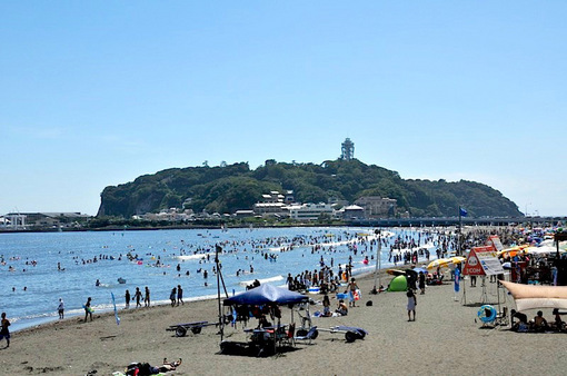 湘南江ノ島片瀬海岸東浜海水浴場
