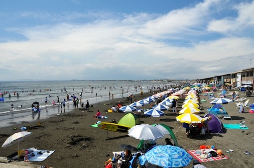 湘南江ノ島片瀬海岸西浜海水浴場