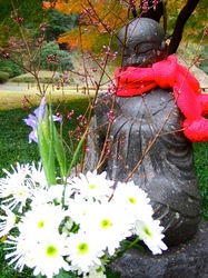 鎌倉の紅葉スポット北鎌倉明月院の花想い地蔵