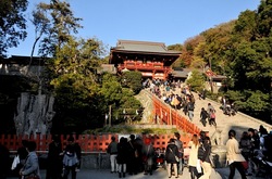鎌倉紅葉散策の鶴岡八幡宮