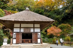 北鎌倉明月院の開山堂の紅葉