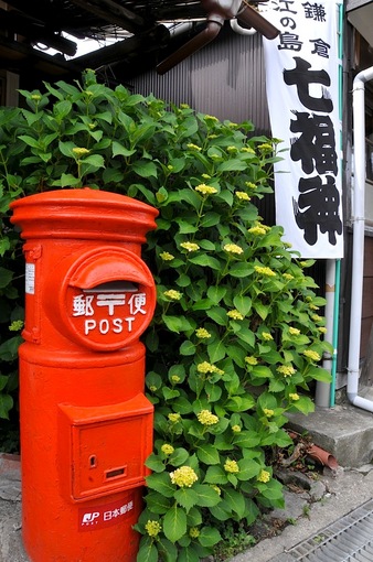 鎌倉紫陽花(あじさい)チェック2014御霊神社入口のポスト