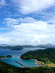湘南藤沢から五島列島へ久賀島の折紙展望台