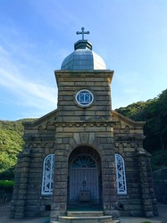 世界遺産を目指す五島列島のカトリック教会群上五島中通島の頭ヶ島天主堂
