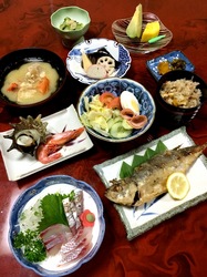 五島列島のグルメ情報海鮮系は若松島清水荘の夕食