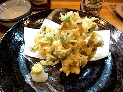 藤沢市善行の海鮮居酒屋きときとの海鮮かき揚げ