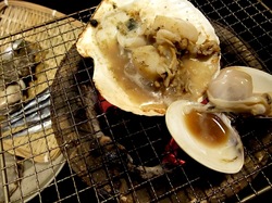 藤沢市善行の炉端焼き居酒屋北の家族の海鮮焼き