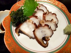 藤沢市善行の炉端焼き居酒屋北の家族のタコの刺身