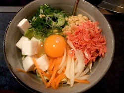 藤沢市善行のお好み焼き&鉄板焼き花味のダシで食べるお好み焼き