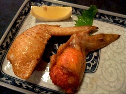 藤沢市善行のお好み焼き&鉄板焼き花味の手羽明太子